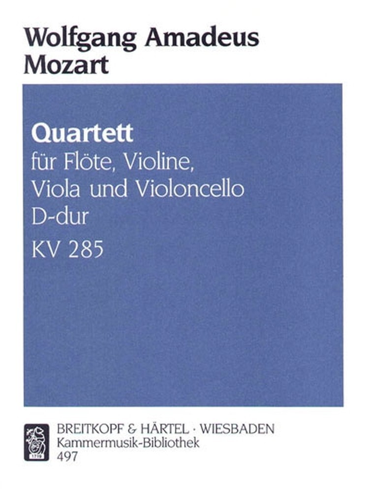Cover: 9790004500040 | Quartett D-dur KV 285 | Breitkopf & Härtel | EAN 9790004500040