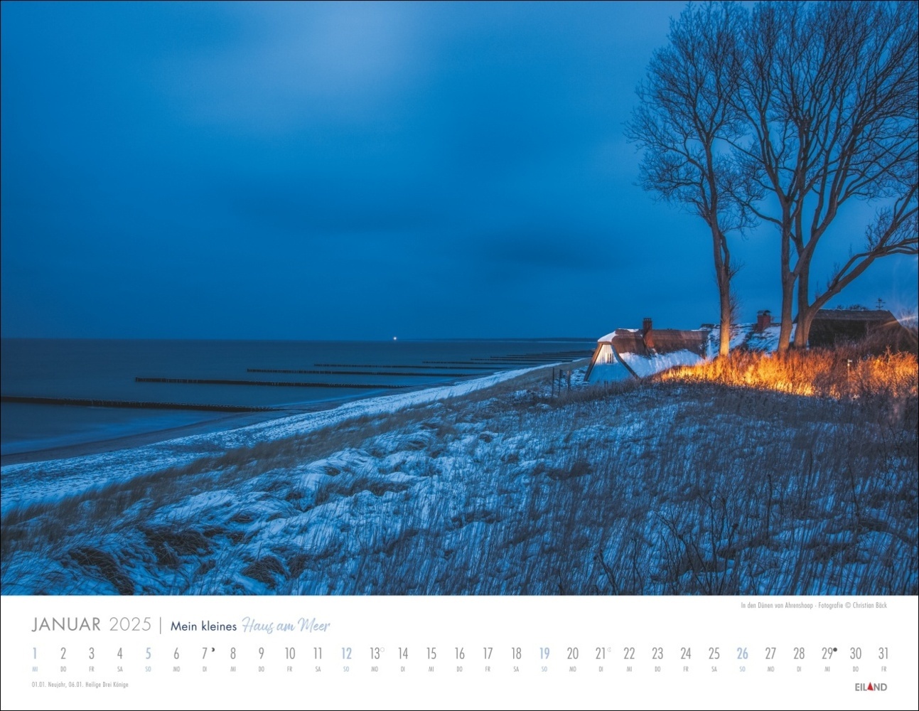 Bild: 9783964023599 | Mein kleines Haus am Meer Kalender 2025 | Kalender | Spiralbindung