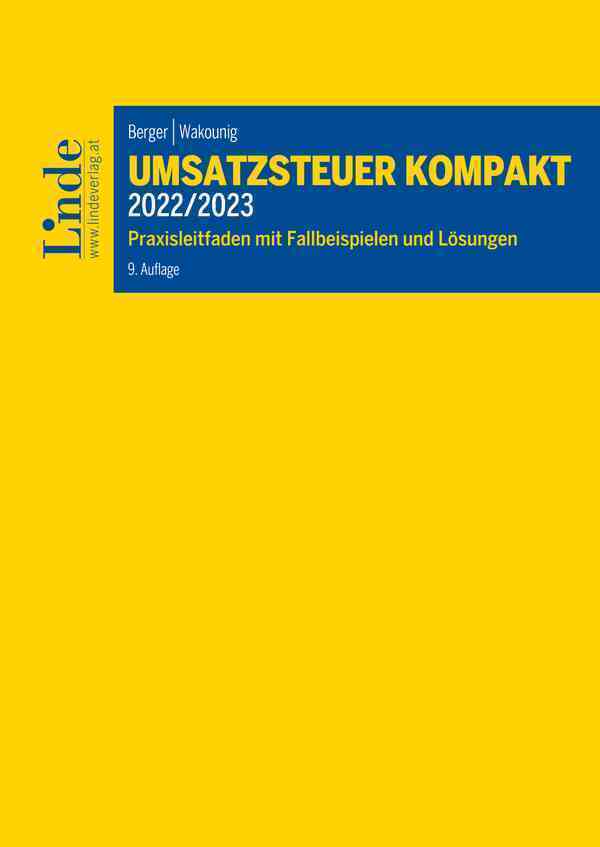 Cover: 9783707345339 | Umsatzsteuer kompakt 2022/2023 | Wolfgang Berger (u. a.) | Taschenbuch