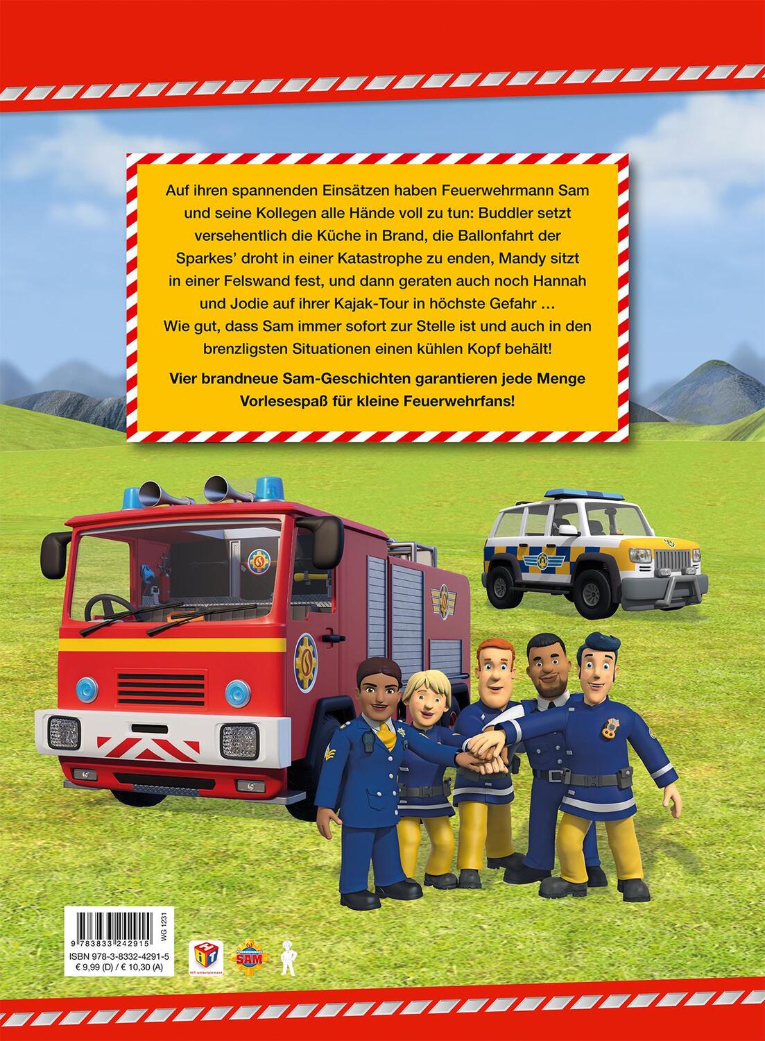 Rückseite: 9783833242915 | Feuerwehrmann Sam: Das große Vorlesebuch von Feuerwehrmann Sam | Buch