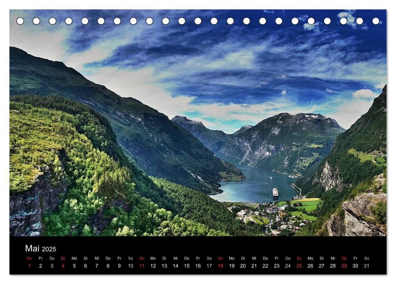 Bild: 9783435569366 | Atemberaubendes Norwegen (Tischkalender 2025 DIN A5 quer), CALVENDO...