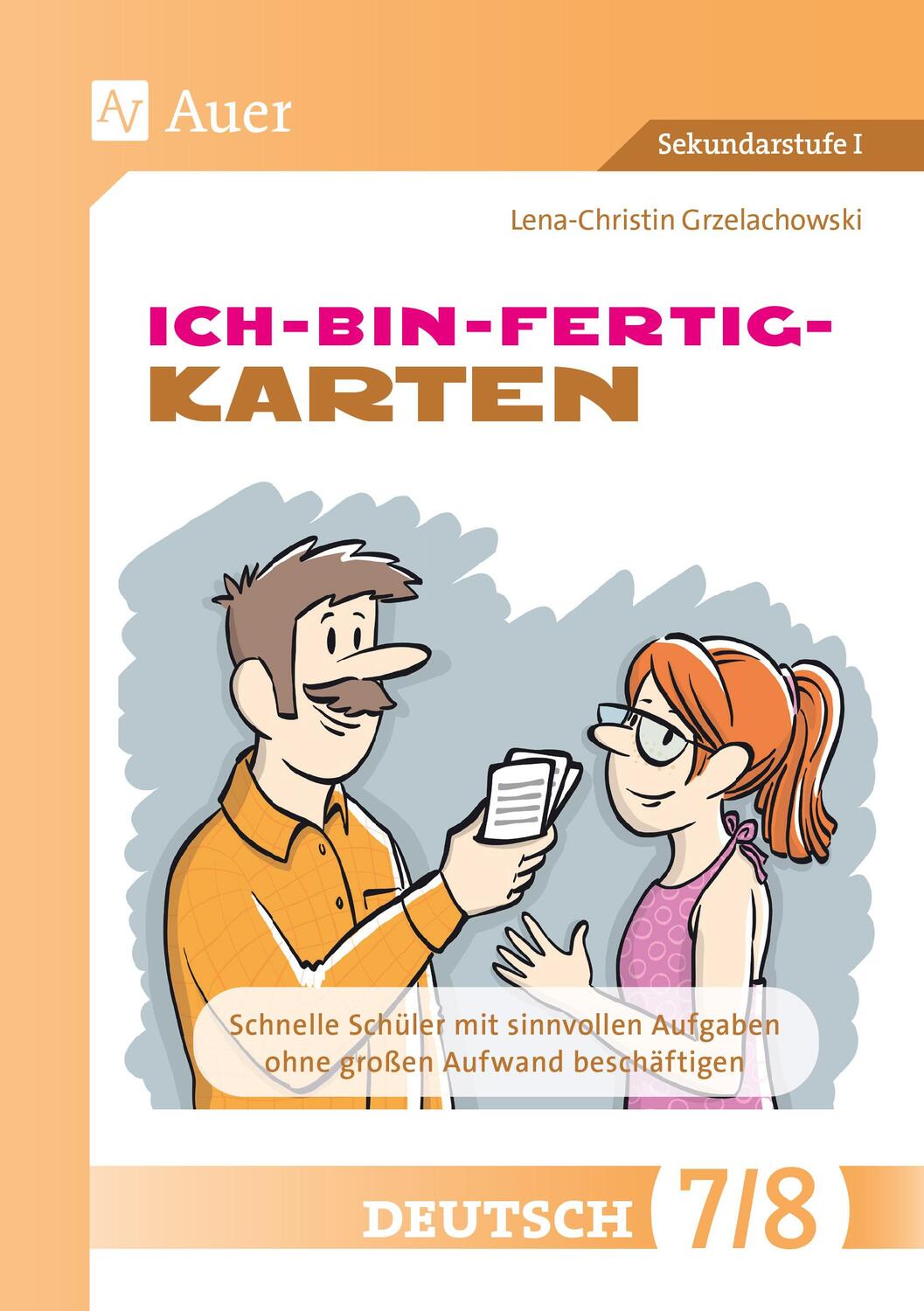 Cover: 9783403086833 | Ich-bin-fertig-Karten Deutsch Klassen 7-8 | Grzelachowski | Box | 2022