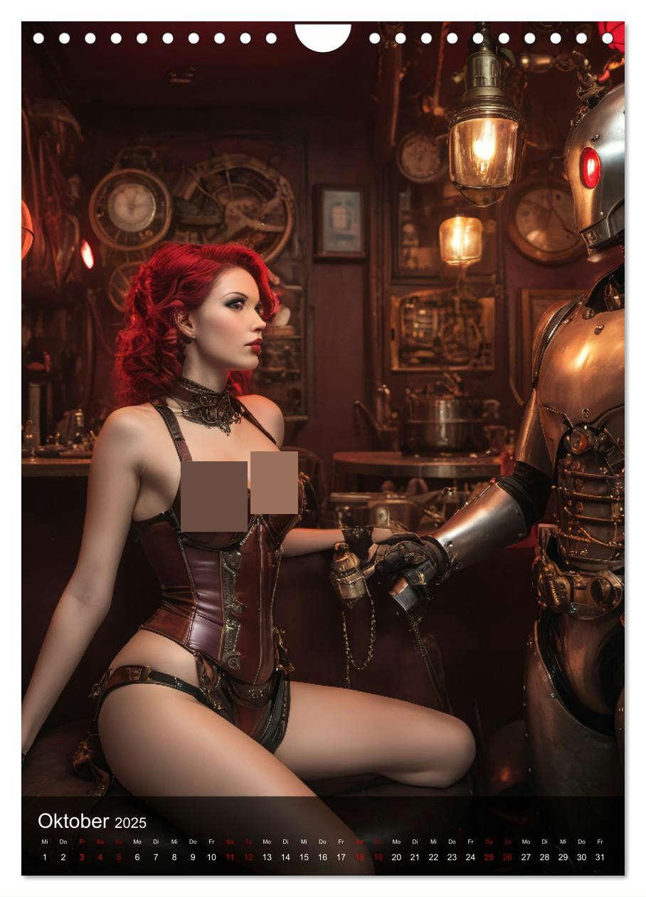 Bild: 9783383791185 | Steampunk - Stadtleben - Rotlichtviertel (Wandkalender 2025 DIN A4...