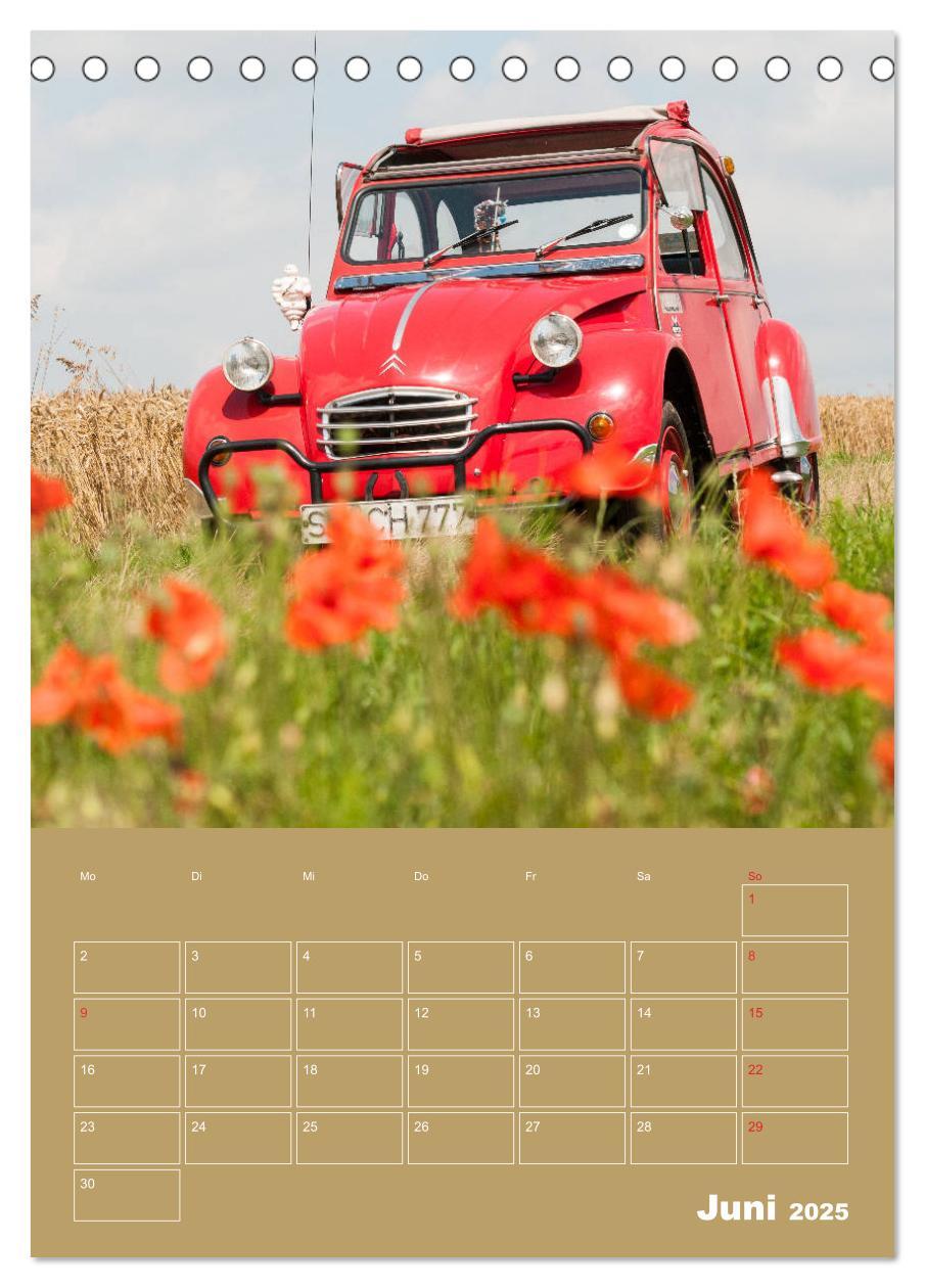 Bild: 9783435940752 | Citroën 2 CV ¿ Flower Power (Tischkalender 2025 DIN A5 hoch),...