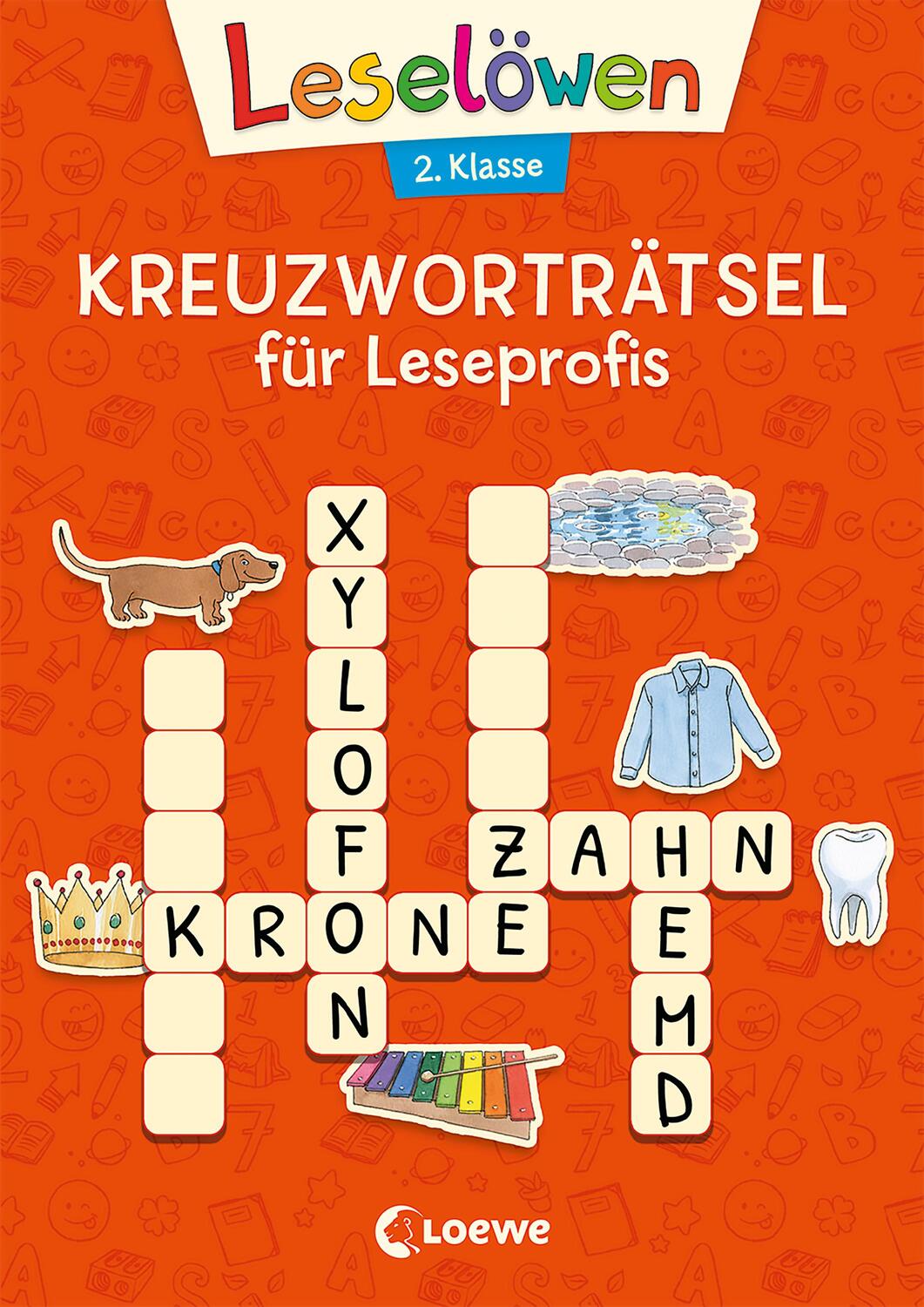Cover: 9783743211209 | Leselöwen Kreuzworträtsel für Leseprofis - 2. Klasse (Rotorange)