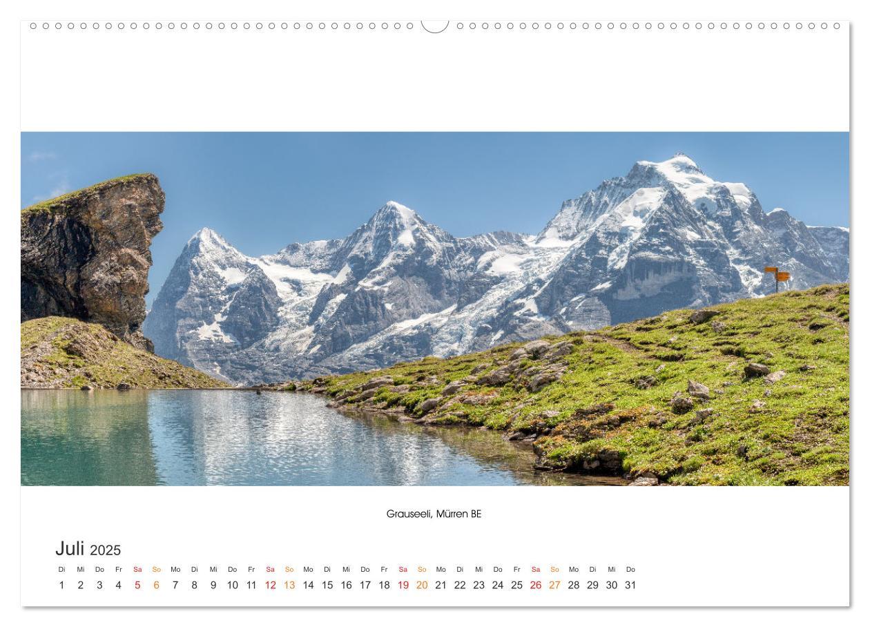 Bild: 9783435067060 | Bergseen Schweiz von Urs Mühlich (Wandkalender 2025 DIN A2 quer),...