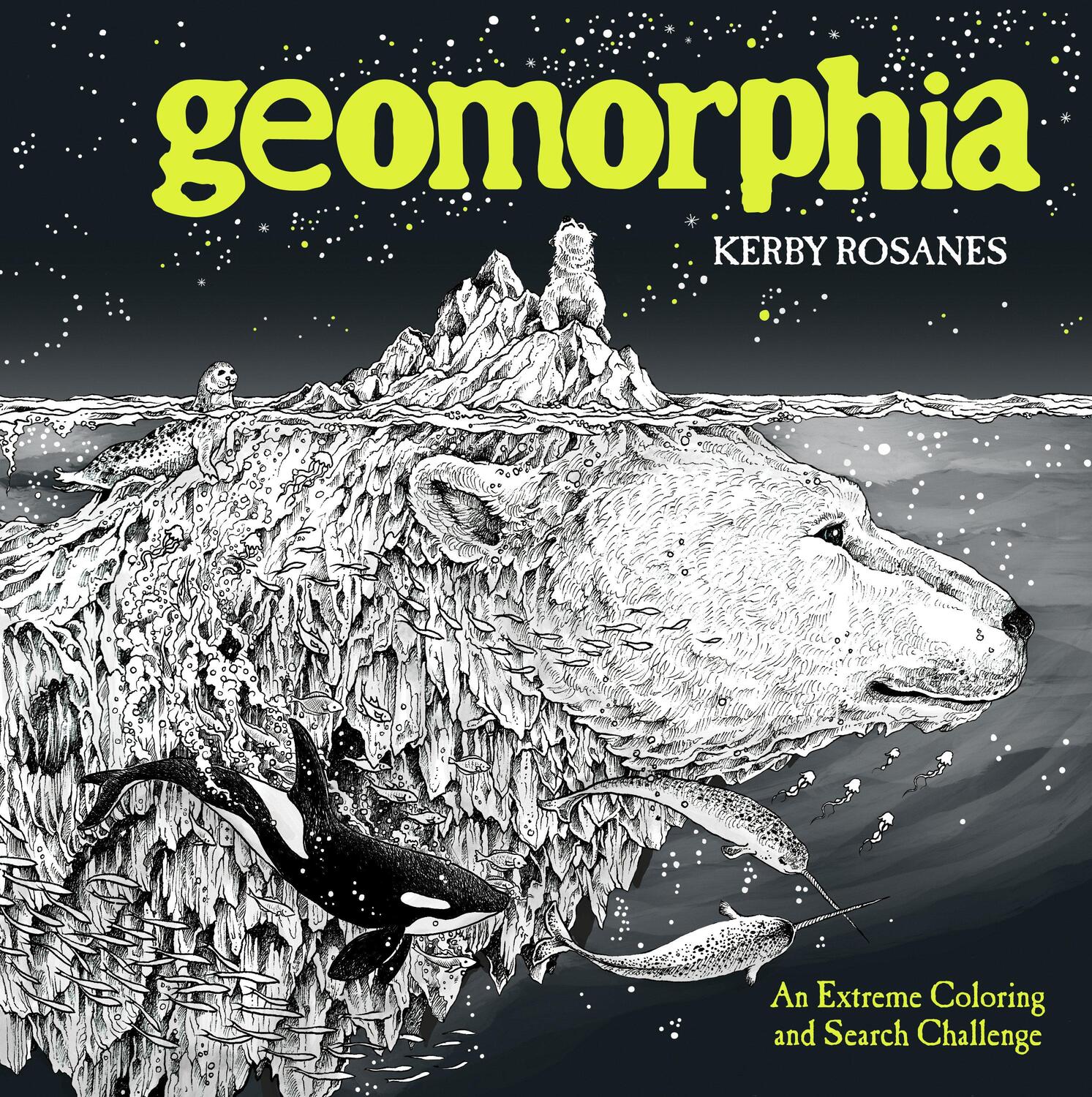 Cover: 9780525536734 | Geomorphia | An Extreme Coloring and Search Challenge | Kerby Rosanes