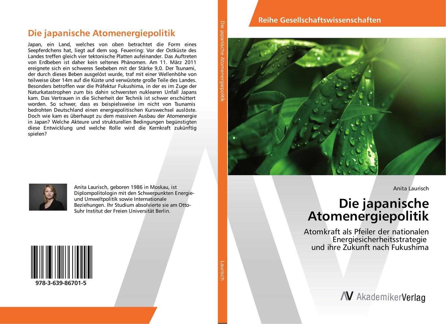 Cover: 9783639867015 | Die japanische Atomenergiepolitik | Anita Laurisch | Taschenbuch