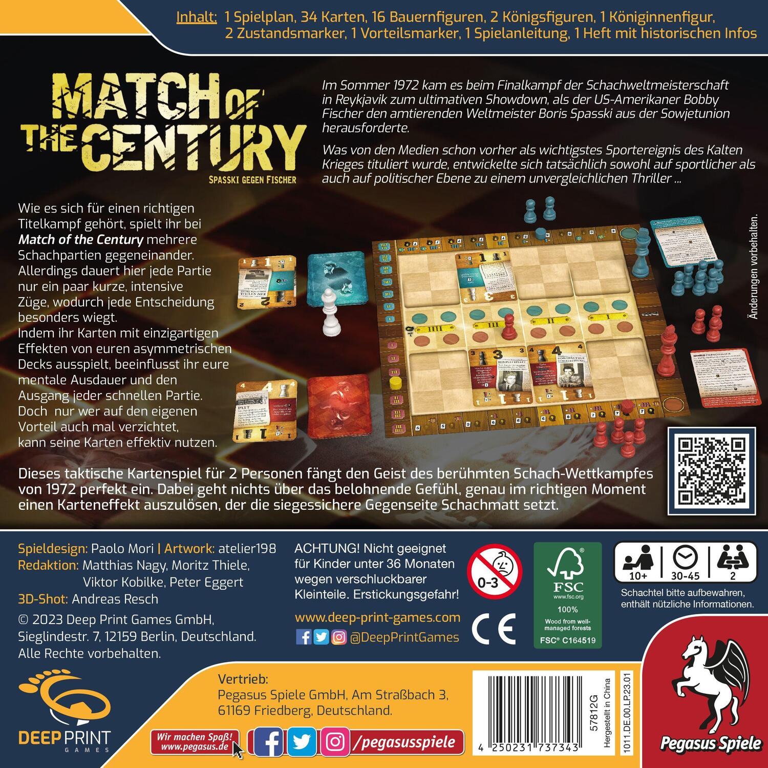 Bild: 4250231737343 | Match of the Century (Deep Print Games) | Spiel | 57812G | Deutsch