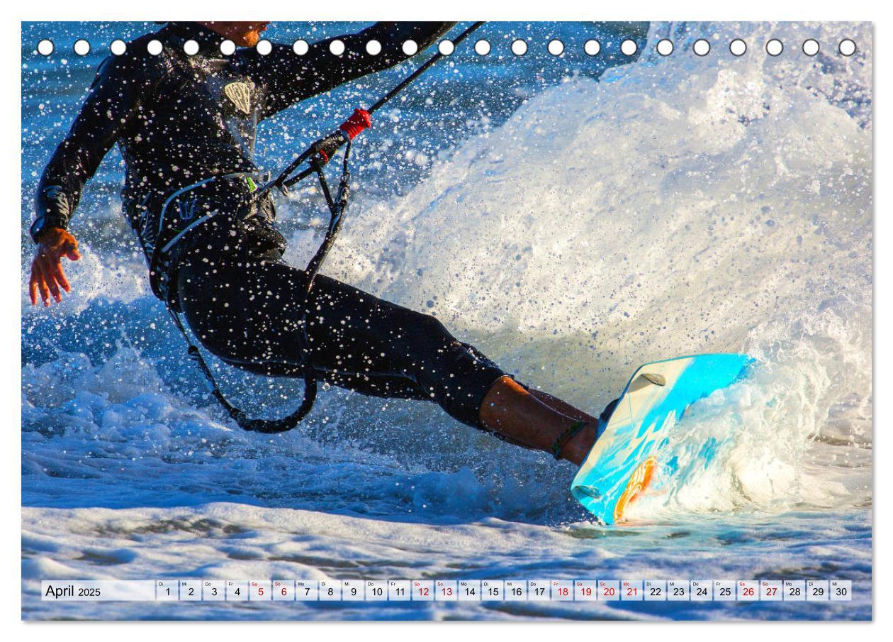 Bild: 9783435325771 | Kitesurfen - Action pur (Tischkalender 2025 DIN A5 quer), CALVENDO...