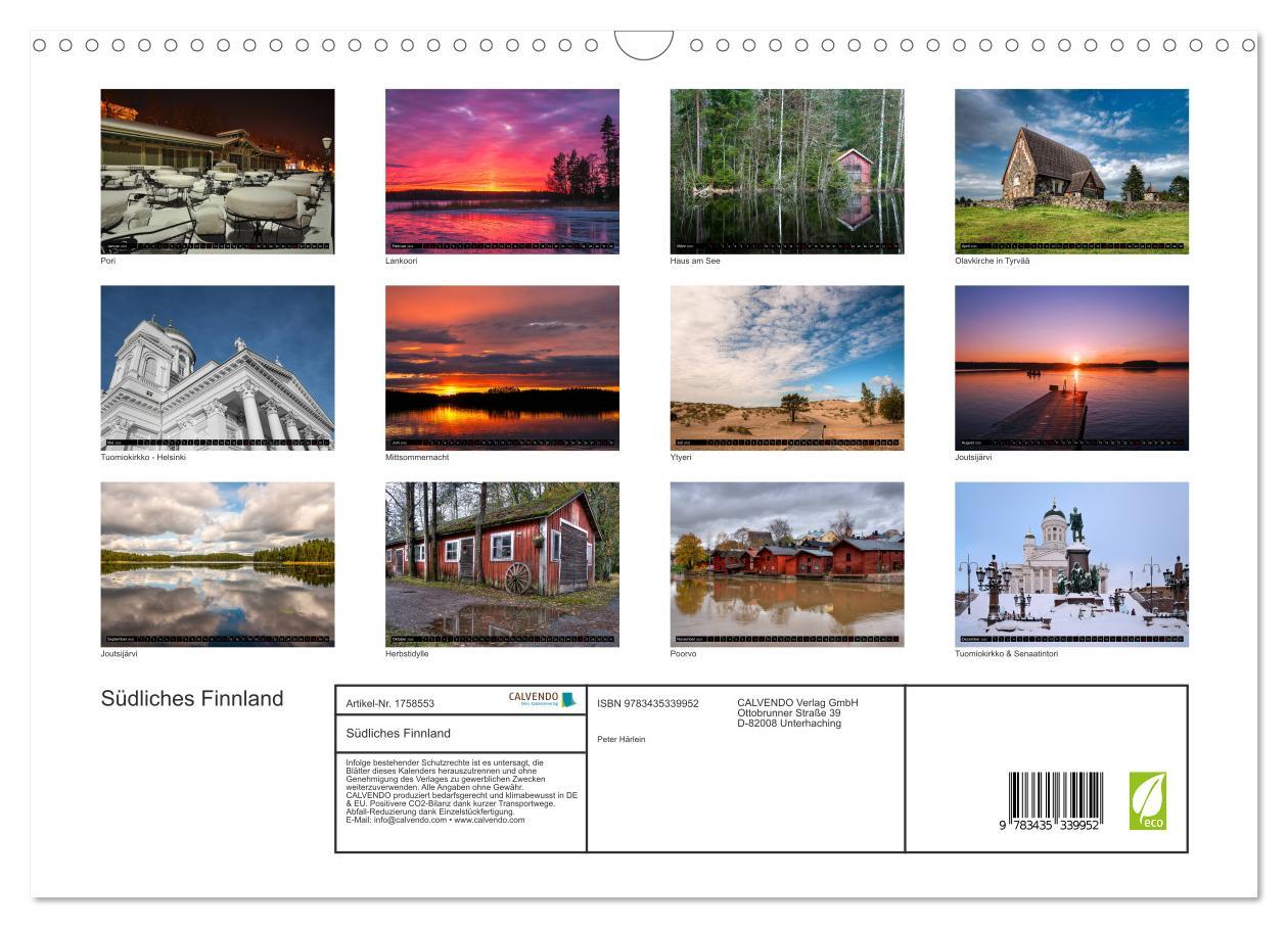 Bild: 9783435339952 | Südliches Finnland (Wandkalender 2025 DIN A3 quer), CALVENDO...