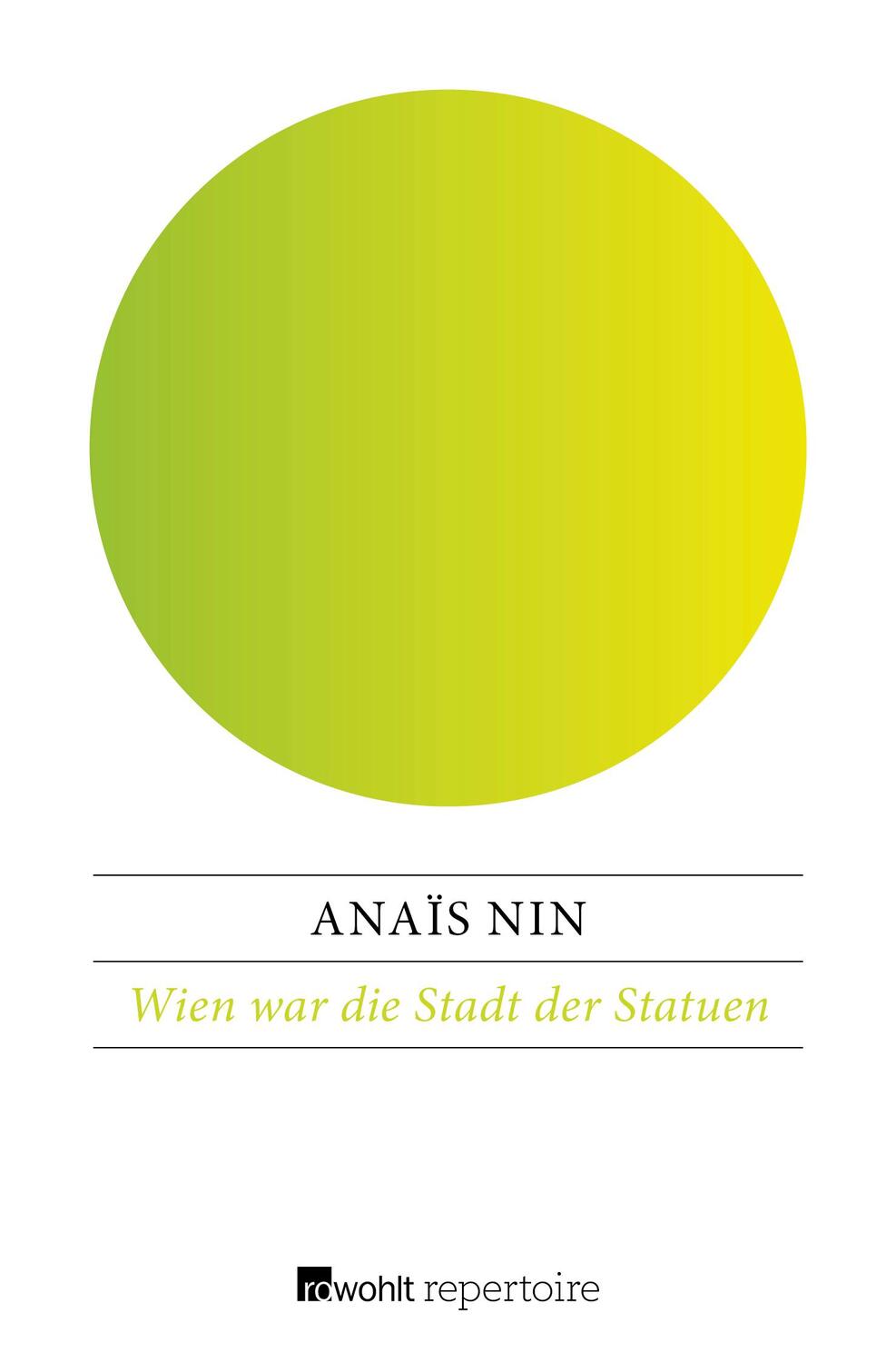 Cover: 9783688100316 | Wien war die Stadt der Statuen | Anaïs Nin | Taschenbuch | Paperback