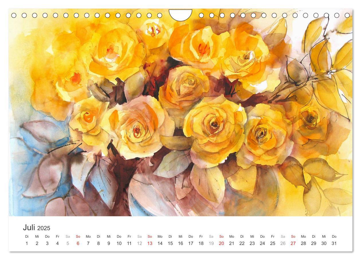 Bild: 9783435545643 | Blütenzauber - Aquarelle von ECKARD FUNCK (Wandkalender 2025 DIN A4...