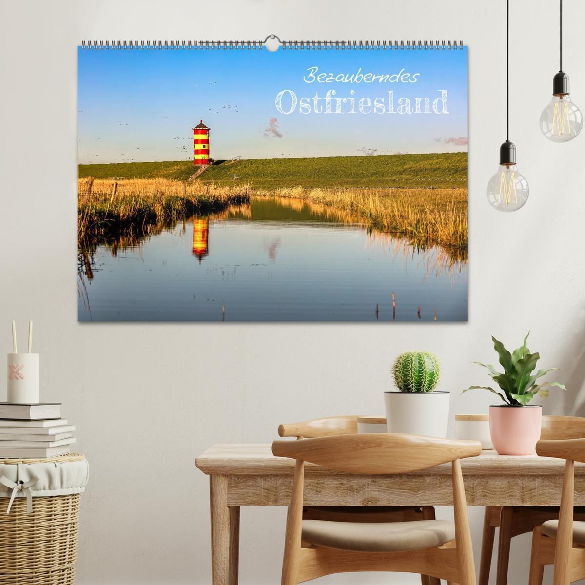 Bild: 9783383783180 | Bezauberndes Ostfriesland (Wandkalender 2025 DIN A2 quer), CALVENDO...