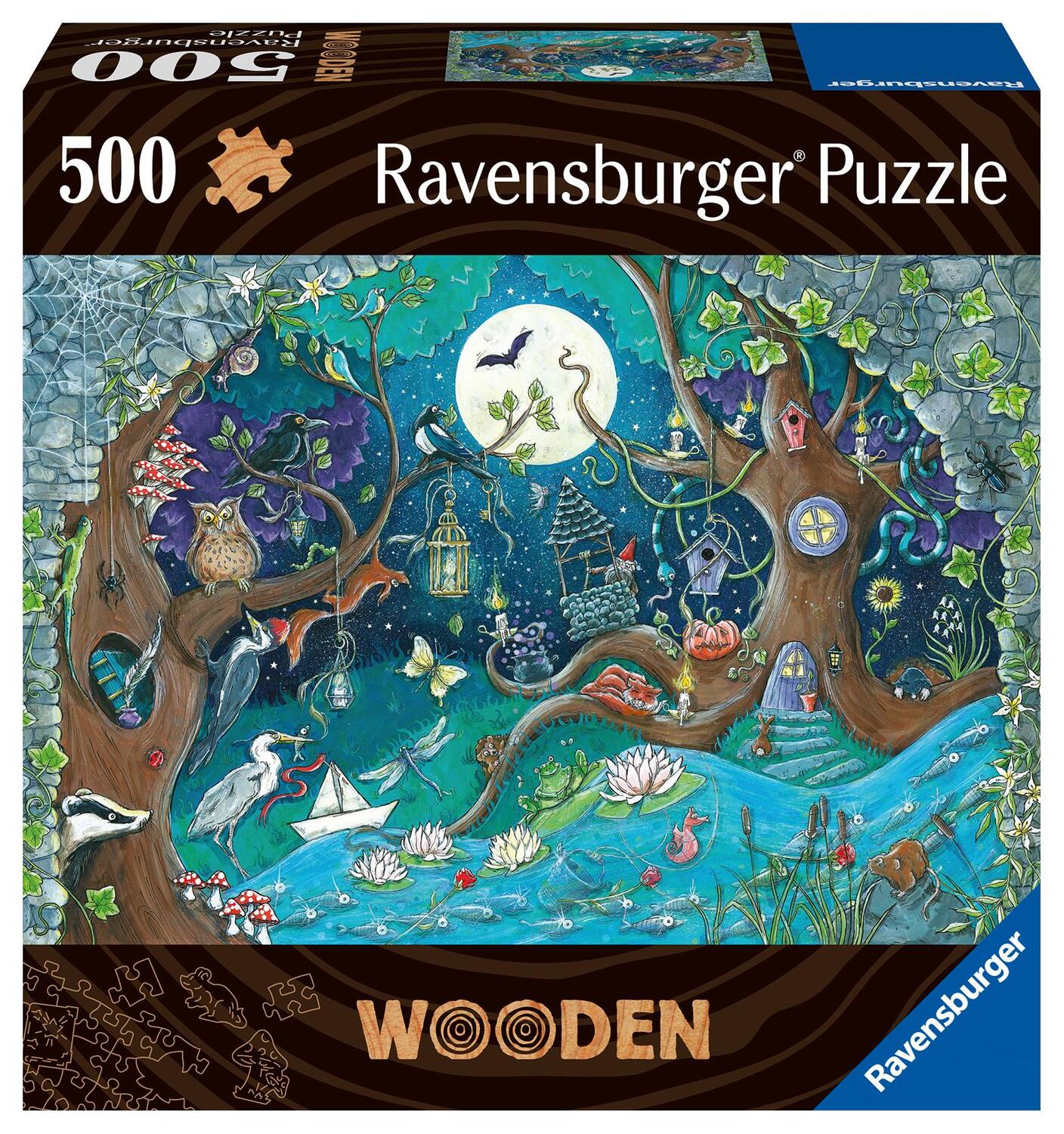 Cover: 4005556175161 | Ravensburger Puzzle 17516 - Fantasy Forest - 500 Teile Holzpuzzle...