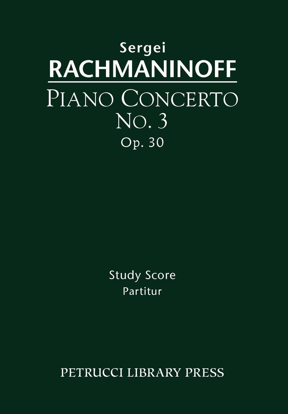 Cover: 9781608740574 | Piano Concerto No.3, Op.30 | Study score | Sergei Rachmaninoff | Buch