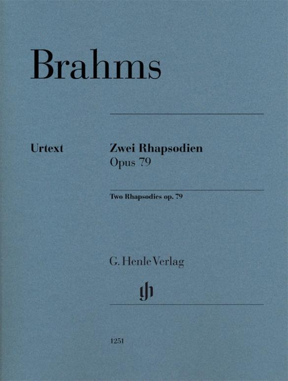 Cover: 9790201812519 | Zwei Rhapsodien op. 79 für Klavier zu zwei Händen | Johannes Brahms