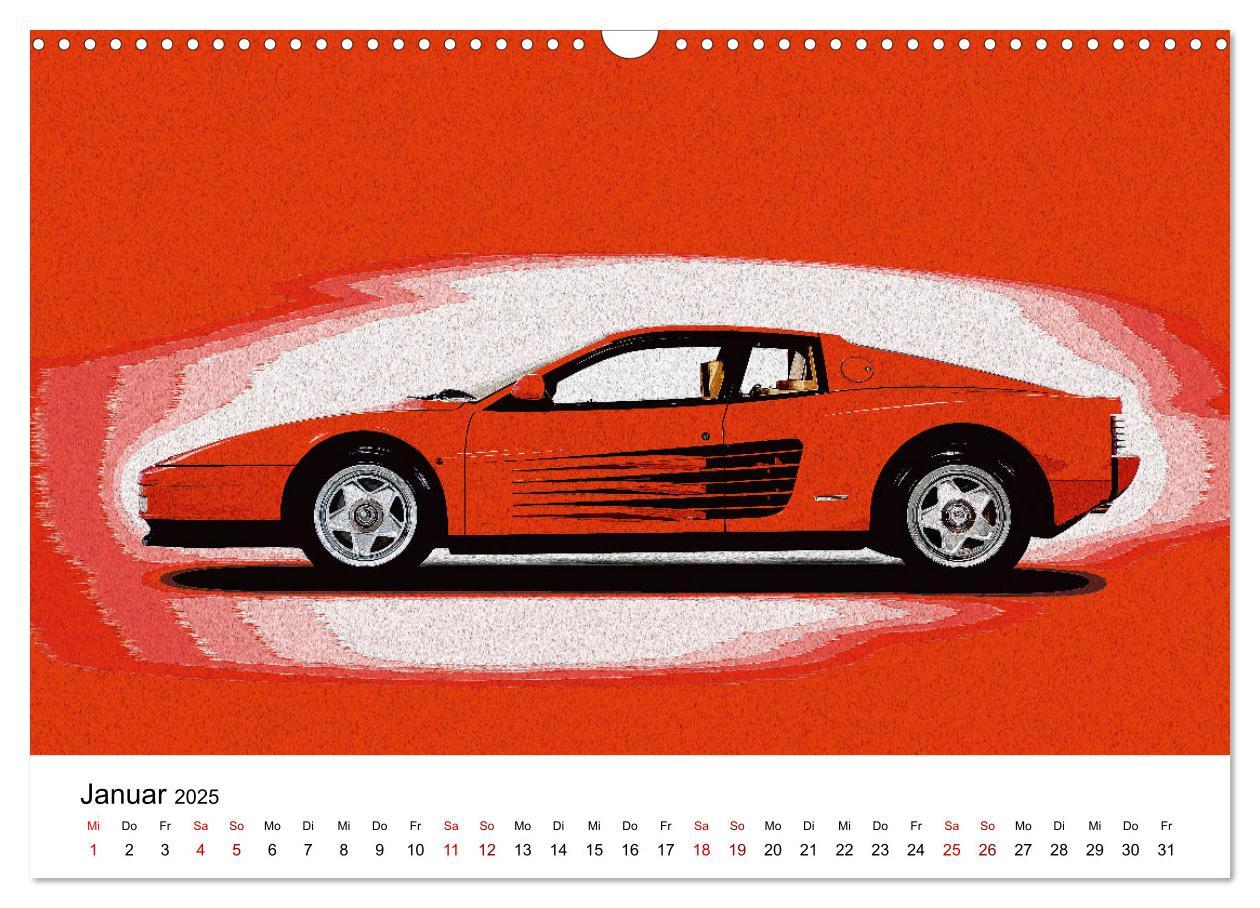 Bild: 9783457230312 | Car Art Edition Sportwagenlegenden (Wandkalender 2025 DIN A3 quer),...