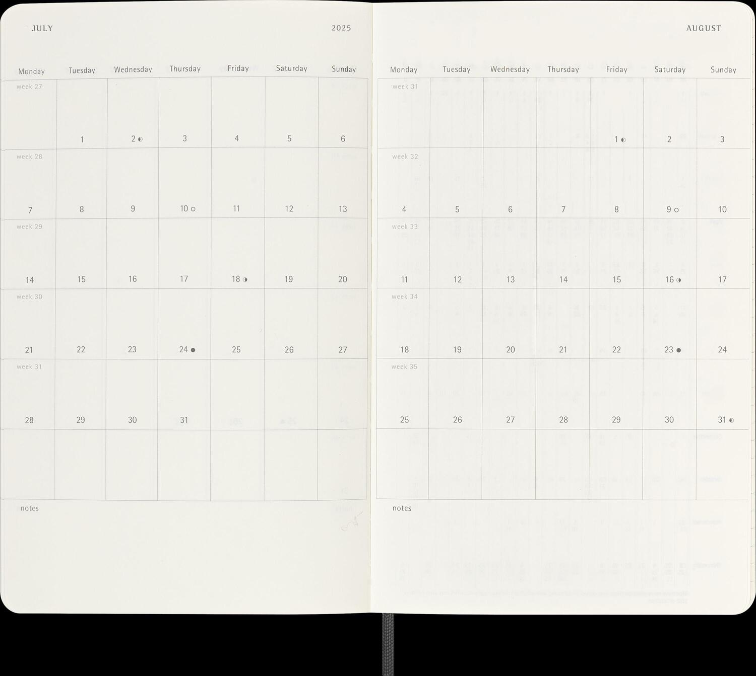 Bild: 8056999270162 | Moleskine 12 Monate Tagesnotizkalender 2025, L/A5, 1 Tag = 1 Seite,...