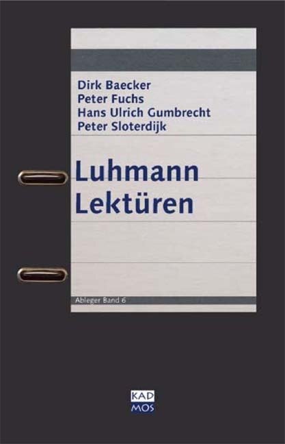 Cover: 9783865991133 | Luhmann Lektüren | Dirk Baecker (u. a.) | Taschenbuch | 2010