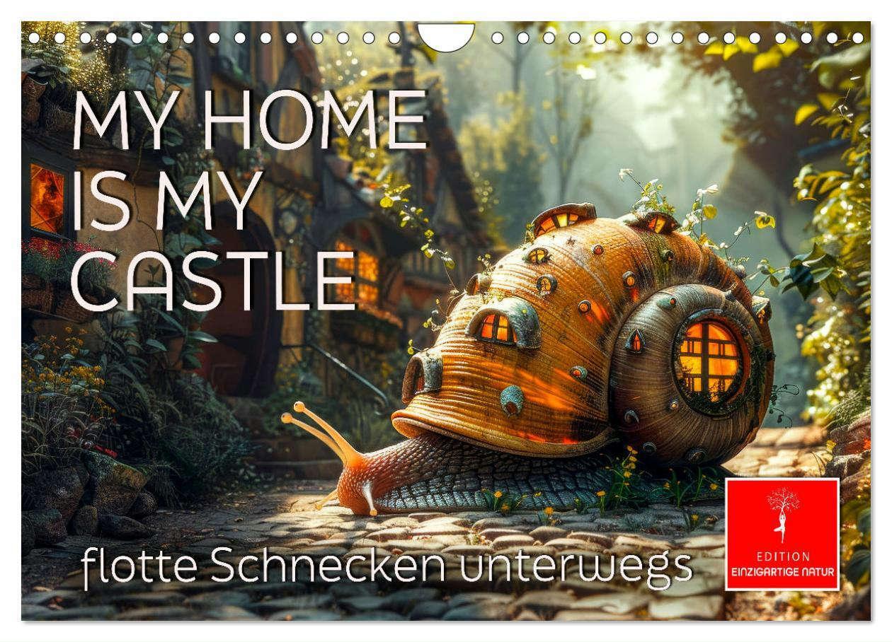 Cover: 9783383792519 | My home is my castle - flotte Schnecken unterwegs (Wandkalender...