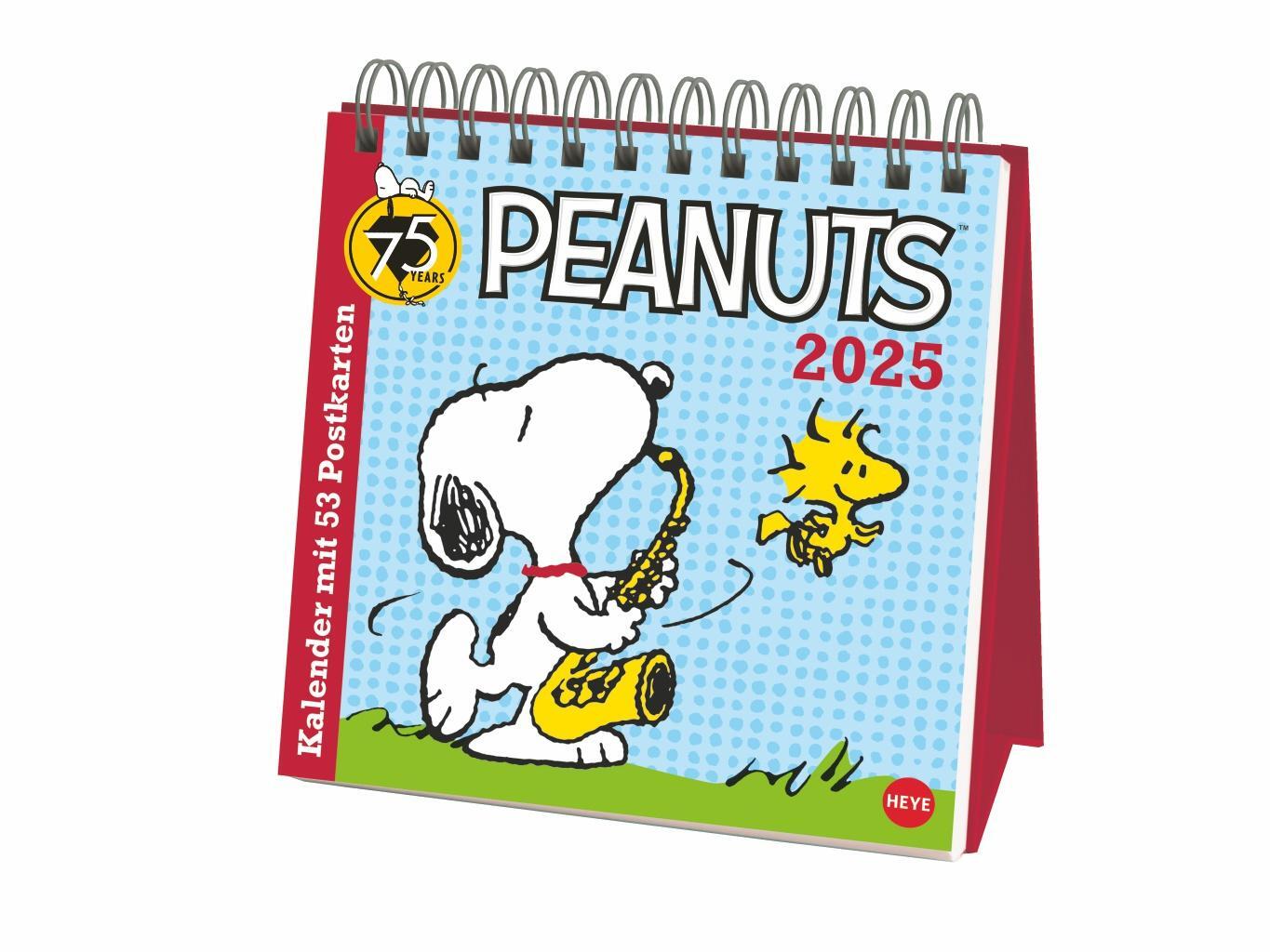 Cover: 9783756408078 | Peanuts Premium-Postkartenkalender 2025 | Heye | Kalender | 54 S.