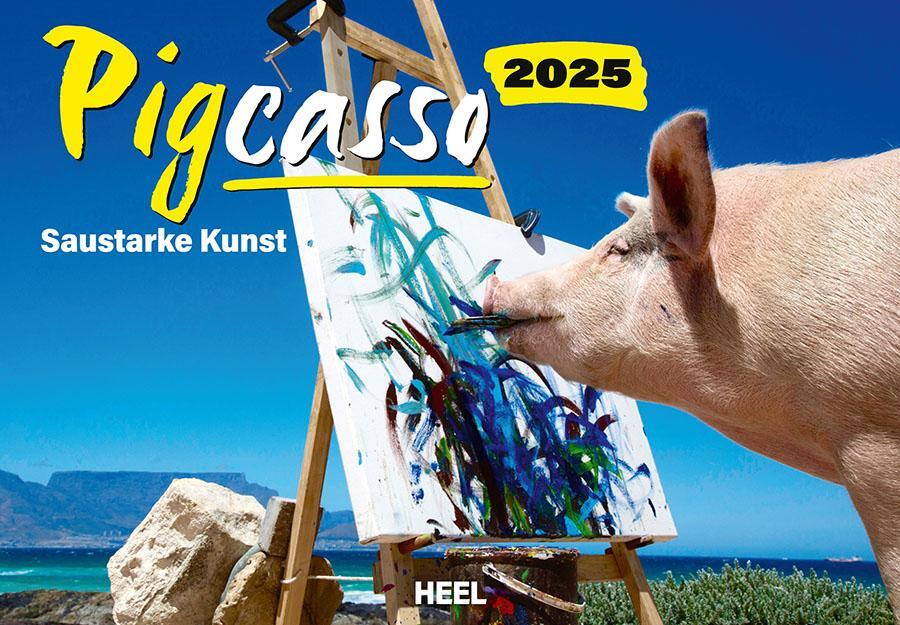 Cover: 9783966648325 | Pigcasso Kalender 2025 | Joanne Lefson | Kalender | Spiralbindung