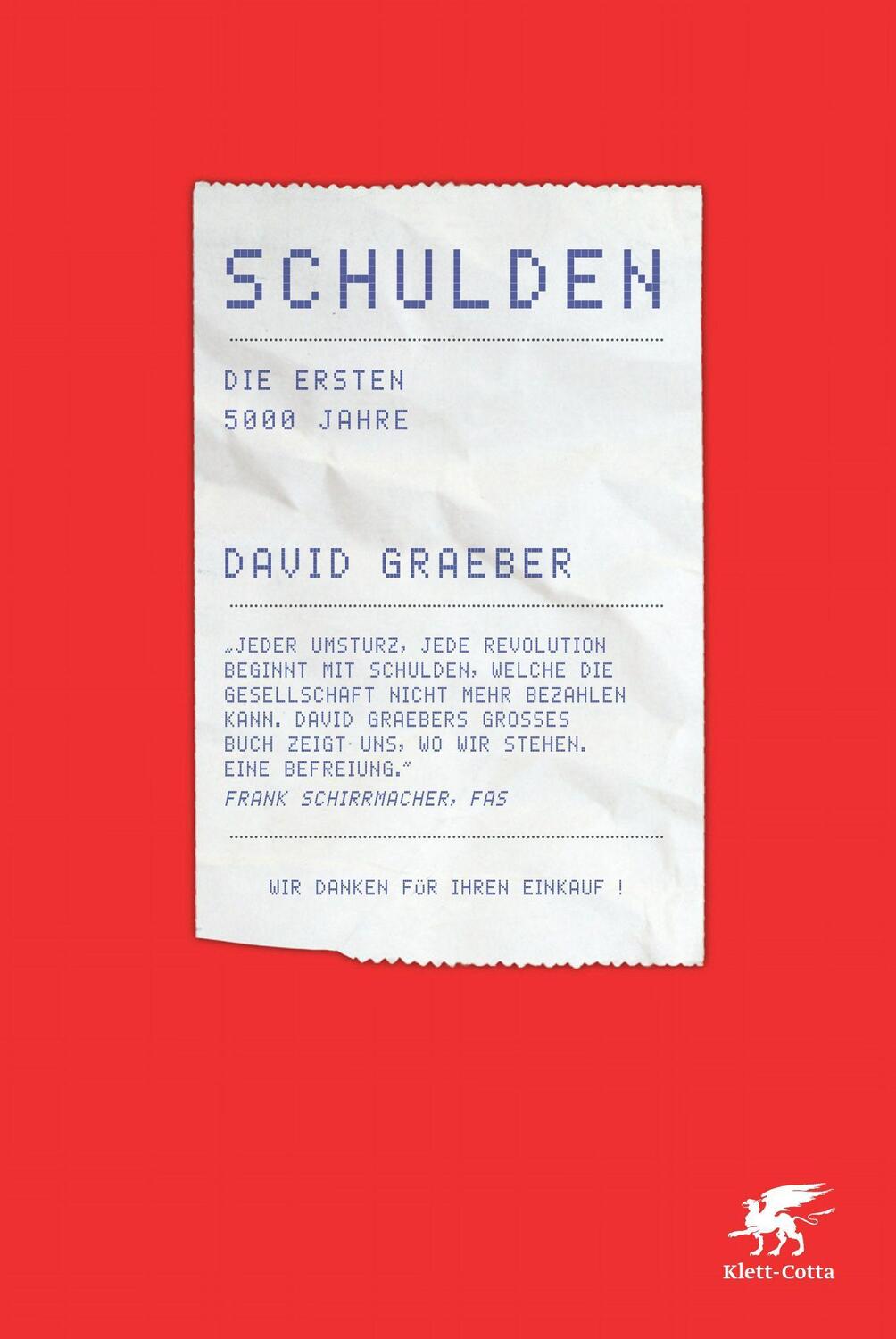 Cover: 9783608947670 | Schulden | Die ersten 5000 Jahre | David Graeber | Buch | Deutsch