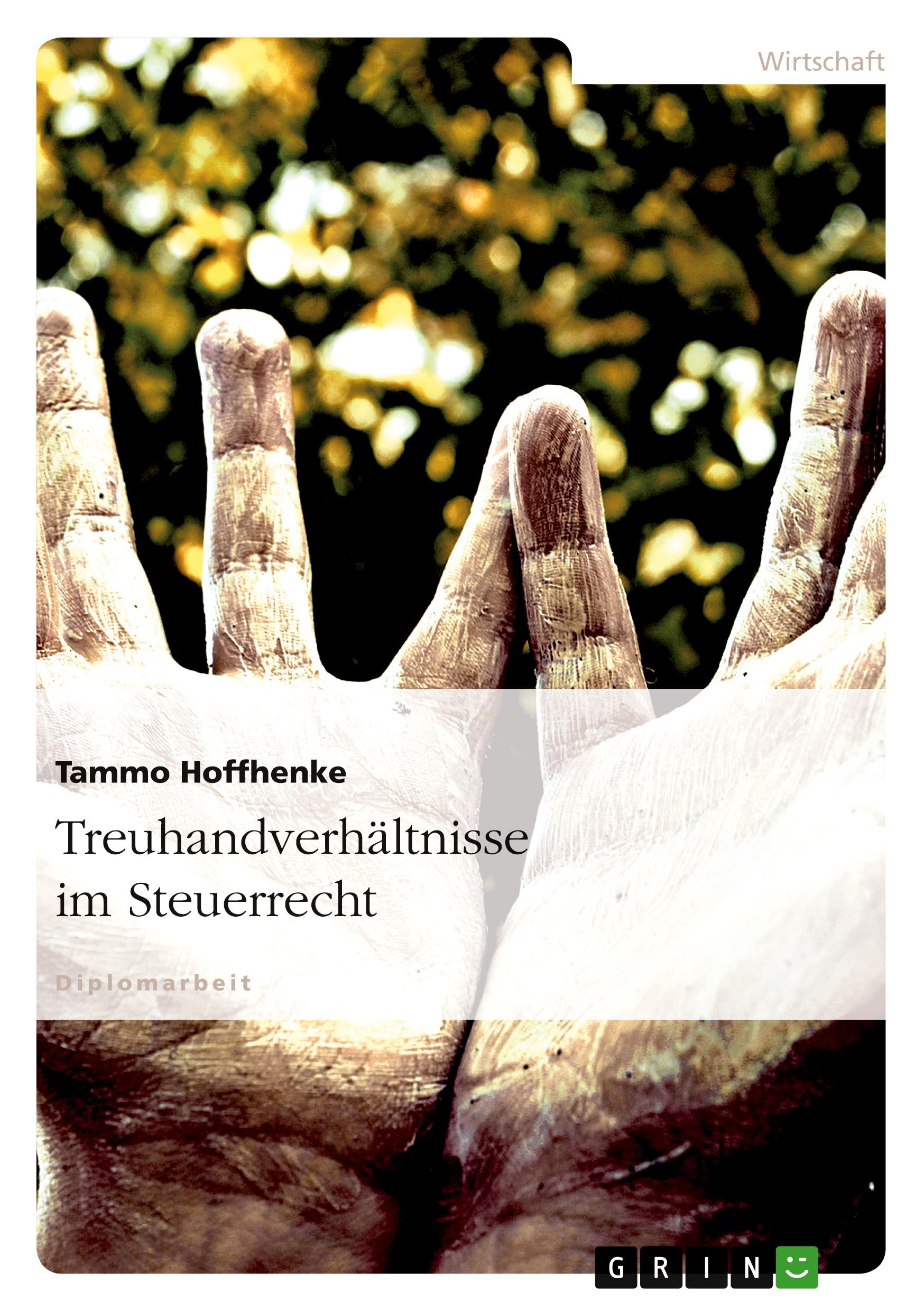 Cover: 9783640171750 | Treuhandverhältnisse im Steuerrecht | Tammo Hoffhenke | Taschenbuch