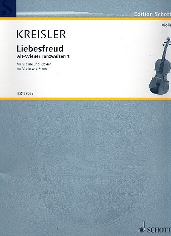 Cover: 9790001106665 | Liebesfreud | Alt-Wiener Tanzweisen I | Fritz Kreisler | Broschüre