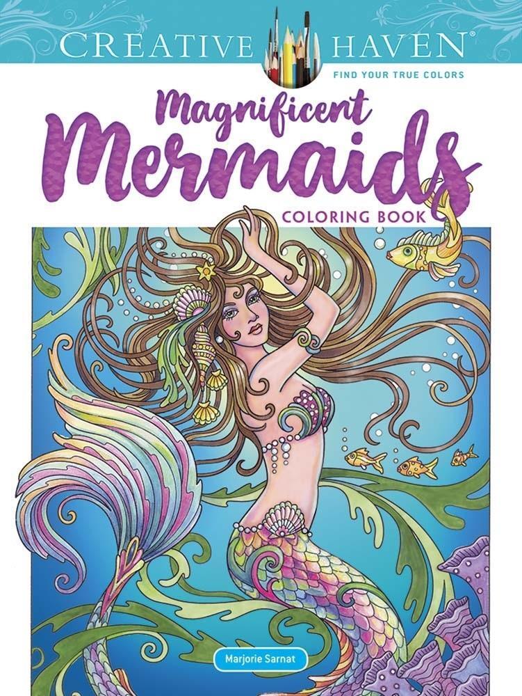 Cover: 9780486832517 | Creative Haven Magnificent Mermaids Coloring Book | Marjorie Sarnat
