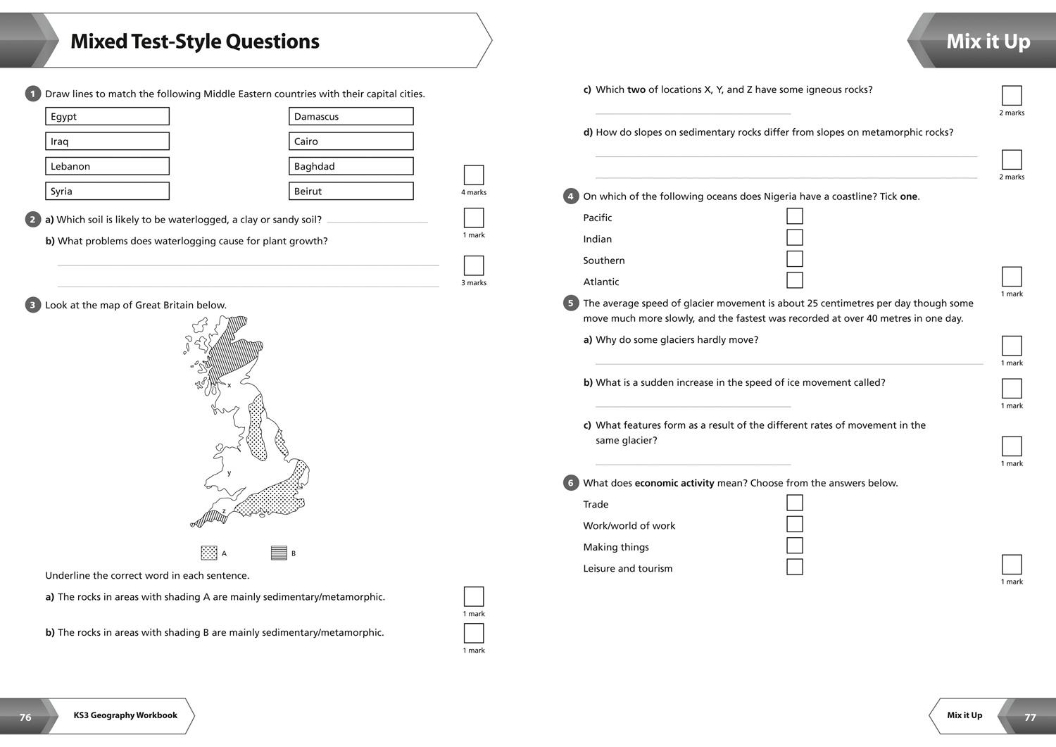 Bild: 9780008399924 | KS3 Geography Workbook | Ideal for Years 7, 8 and 9 | Collins KS3