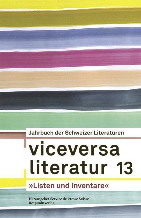 Cover: 9783858698278 | viceversa literatur 13 | Buch | 272 S. | Deutsch | 2019