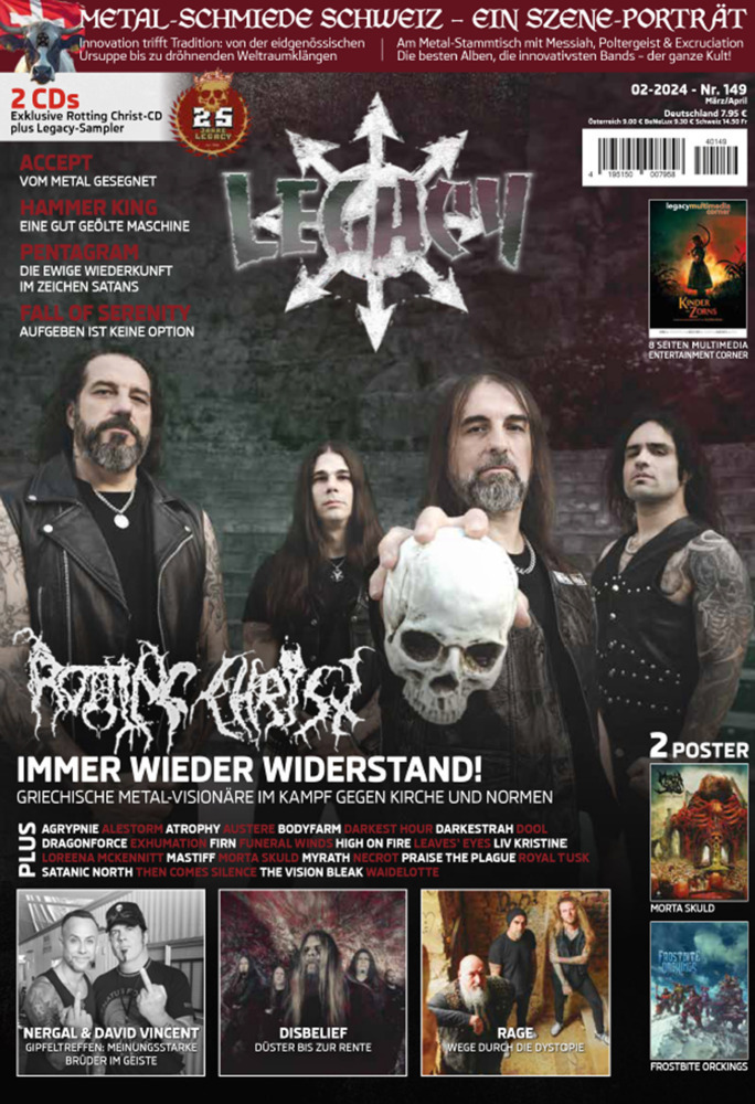 Cover: 9783959365079 | LEGACY MAGAZIN: THE VOICE FROM THE DARKSIDE | Ausgabe #149 (2/2024)