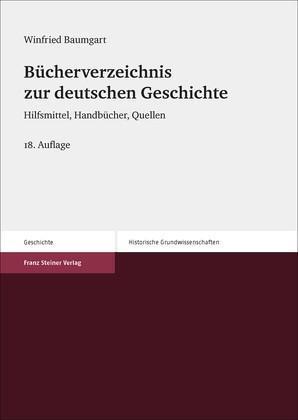Bild: 9783515108423 | Bücherverzeichnis zur deutschen Geschichte | Winfried Baumgart | Buch