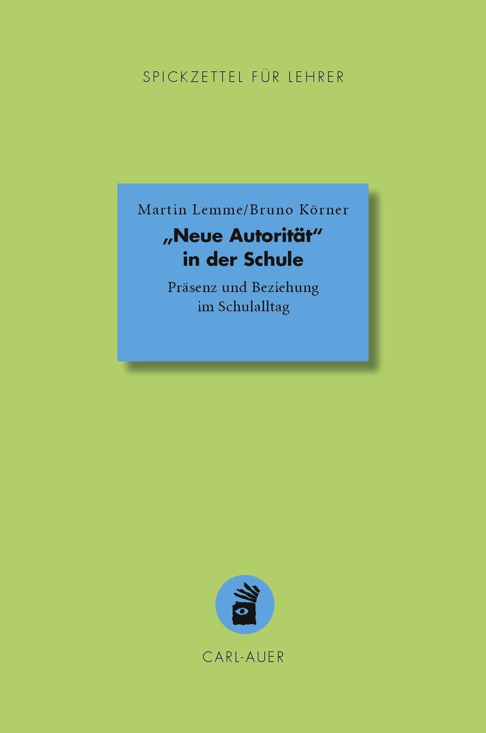 Cover: 9783849704292 | "Neue Autorität" in der Schule | Präsenz und Beziehung im Schulalltag