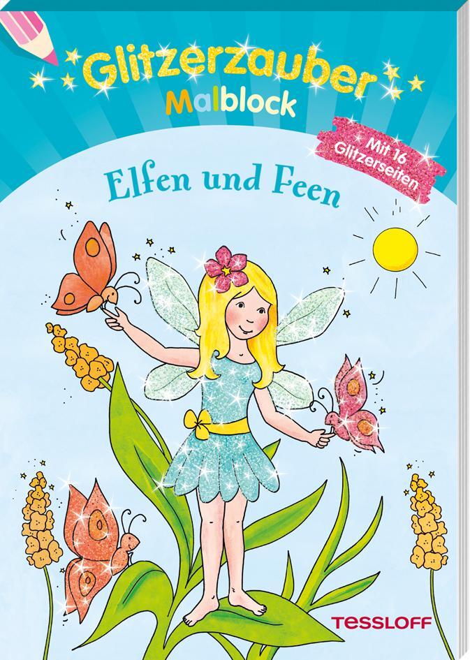 Cover: 9783788640255 | Glitzerzauber-Malblock Elfen und Feen | Broschüre | Deutsch | 2018