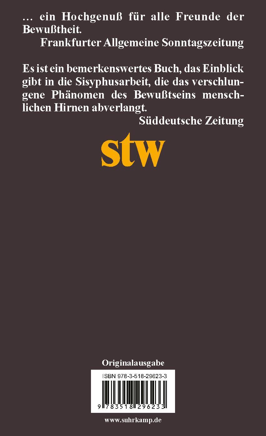 Rückseite: 9783518296233 | Gespräche über Bewußtsein | Susan Blackmore | Taschenbuch | 380 S.