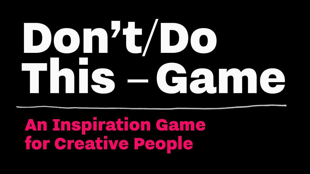 Cover: 9789063694845 | Don't/Do This - Game | Thought Experiments for Creative People | Roos