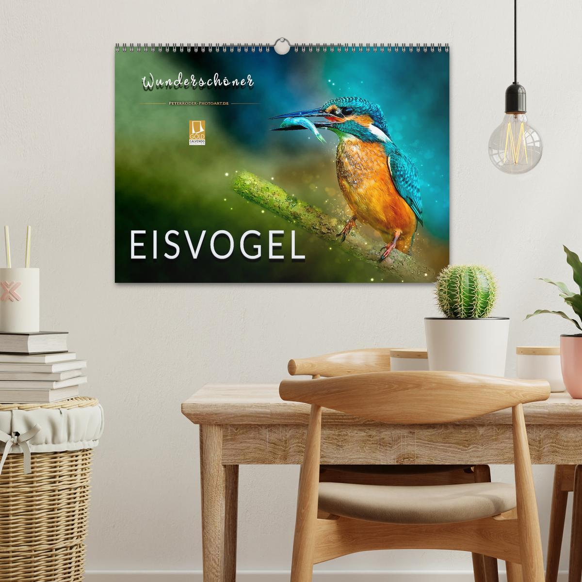 Bild: 9783435333684 | Wunderschöner Eisvogel (Wandkalender 2025 DIN A3 quer), CALVENDO...