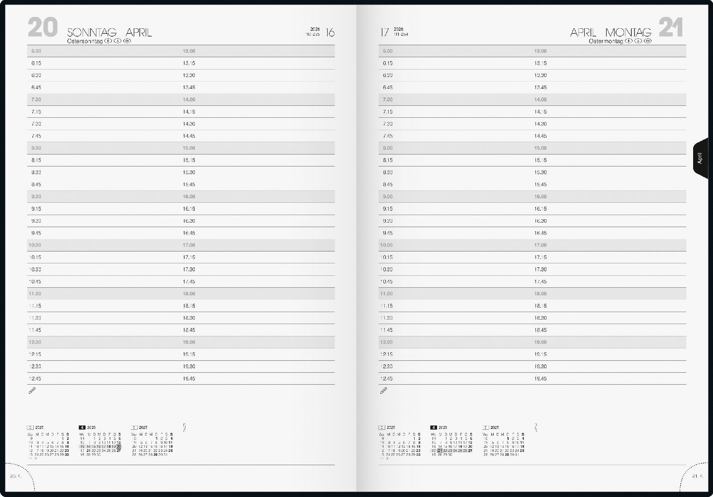 Bild: 4061947128710 | Buchkalender Modell 787 (2025) | 1 Seite = 1 Tag, A4 | Kalender | 2025