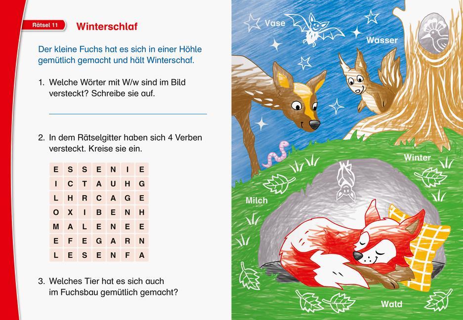 Bild: 9783473488902 | Leserabe Rätselspaß Zauber-Malrätsel zum Lesenlernen: Im Wald (1....