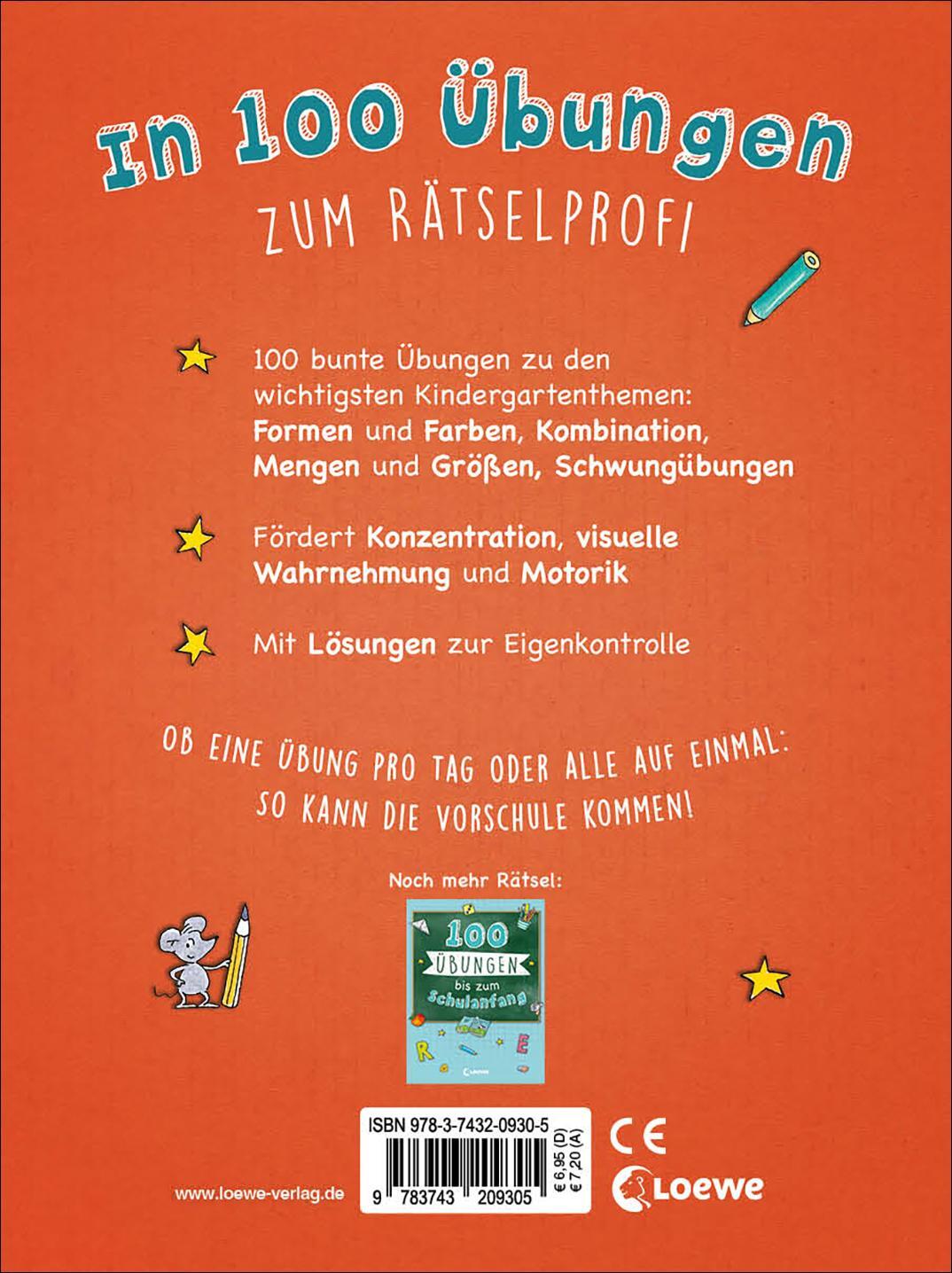 Rückseite: 9783743209305 | 100 Mal- und Denkspiele für den Kindergarten | Taschenbuch | Deutsch