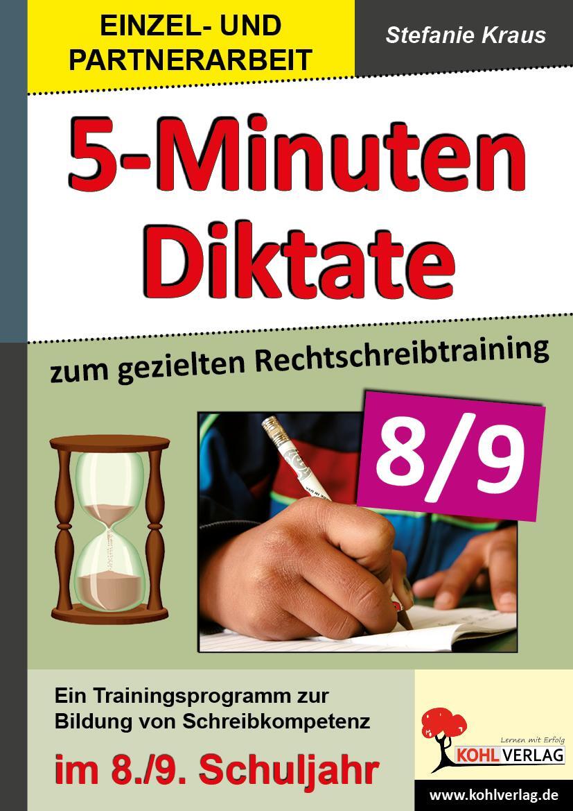 Cover: 9783866328877 | Fünf-Minuten-Diktate / 8./9. Schuljahr zum gezielten...