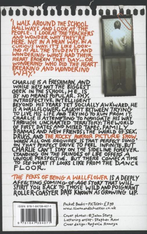 Rückseite: 9781847394071 | The Perks of Being a Wallflower | Stephen Chbosky | Taschenbuch | 2009