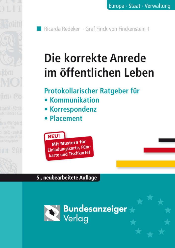 Cover: 9783846200193 | Die korrekte Anrede im öffentlichen Leben | Ricarda Redeker | Buch