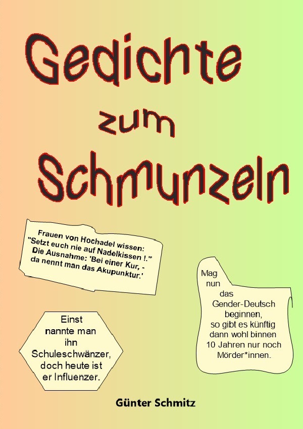 Cover: 9783753140582 | Gedichte zum Schmunzeln | Günter Schmitz | Taschenbuch | 108 S. | 2020