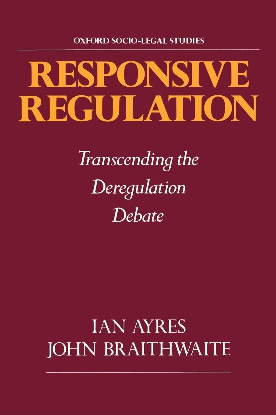 Cover: 9780195093766 | Responsive Regulation | Transcending the Deregulation Debate | Buch