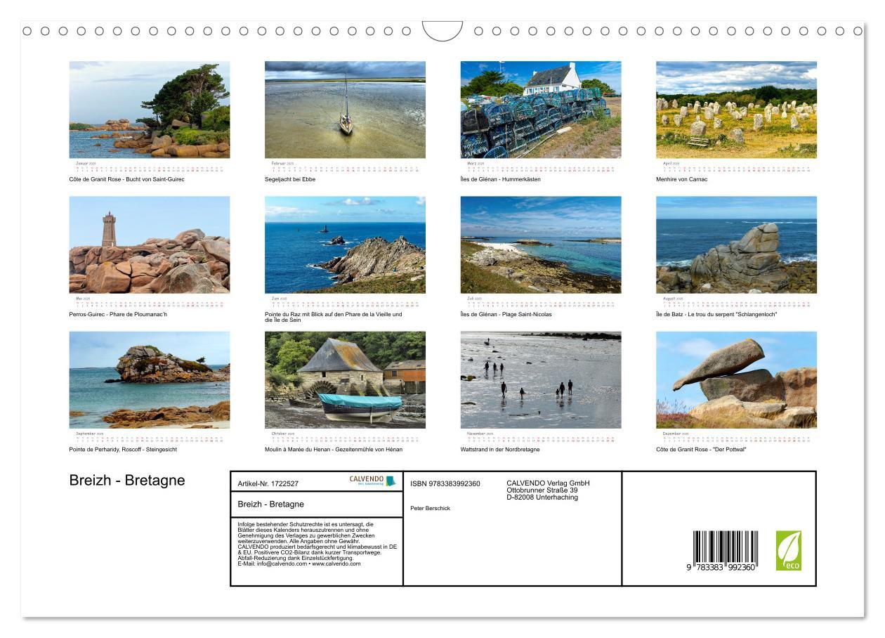 Bild: 9783383992360 | Breizh - Bretagne (Wandkalender 2025 DIN A3 quer), CALVENDO...