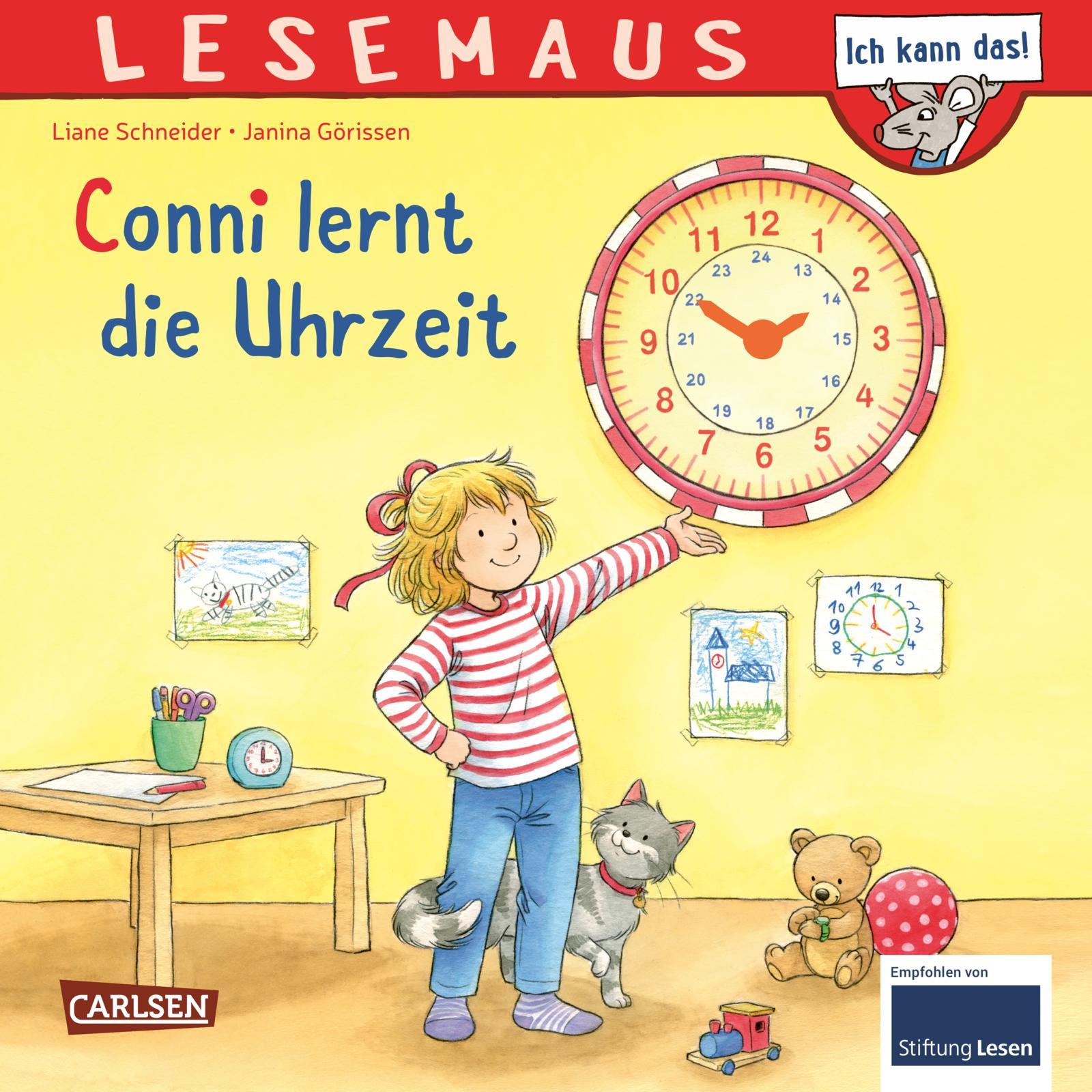 Cover: 9783551080394 | LESEMAUS 190: Conni lernt die Uhrzeit | Liane Schneider | Taschenbuch